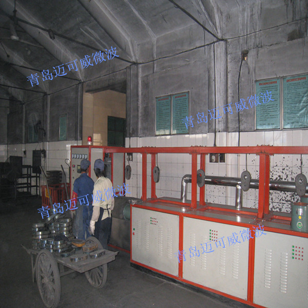 某耐火材料企业：悬挂式隧道设备，用于炼钢水口材料的加热定型